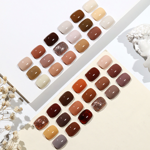 Set di 36 Colori di Smalto Gel Caramel Macchiato <span class=keywords><strong>Nude</strong></span> 15ML, Gel per Unghie Marrone Lattiginoso UV LED, Produzione OEM ODM - Product Image 3