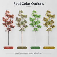 Faux trèfle réaliste, tige de verdure artificielle pour décoration murale, arrangement de plantes d'intérieur, branche de feuillage de simulation durable