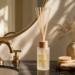 Diffuseur à bâtonnets XL Aikun en verre dépoli, faible MOQ, réponse rapide, logo imprimé or, boîte haute, toutes senteurs, longue durée, pour cadeaux de marque - Product Image 3