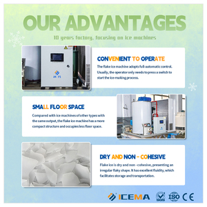 Machine à glace en flocons industrielle 2 tonnes 24H à haute efficacité énergétique, <span class=keywords><strong>prix</strong></span> usine, avec stockage 2T pour la conservation du poisson, des fruits de mer et le refroidissement du <span class=keywords><strong>béton</strong></span> - Product Image 5