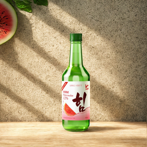 Him Classic Korean Soju con refrescante sabor a sandía 360ml Licor alcohólico en botella de vidrio - Product Image 4