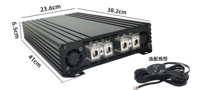 Amplificateur de puissance mono Brazilian Solution 8000W compact pour système audio de voiture, amplificateur de puissance mono Brazilian Solution de classe D