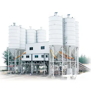 Chinese famous brand 75M3/H HZS75VY China brand Manufacturer Mobile Concrete Batching Plant with high quality