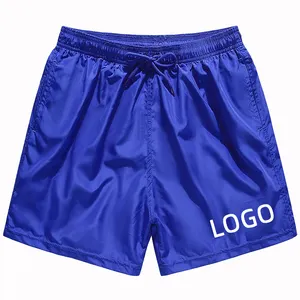 Male Swim Trunks Blank Custom Logo Board Shorts Black Mens Beach Short for Men