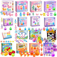 Nouvelle Boîte de 8 Jouets Squishy Couleurs Aléatoires en TPR Maltose, à Remontée Lente, Anti-Stress, Sensoriels, Boîte Mystère Cadeau