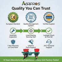 Tracteur à conducteur marchant Precision 12HP |   Semoir sans semis pour sorgho, économe en main-d'œuvre, pour une plantation efficace sur terrain sec 2026