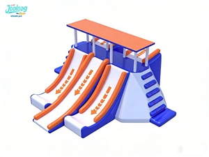 Customized Design Commercial Inflatable Floating Games Crazy Water Aqua Park Playground <strong>Slide</strong> Equipment On Sea - Product Image 1