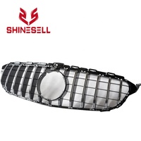 Calandre avant en argent chromé de haute qualité, grille sans trou pour Mercedes Benz W205 classe C C180 C200 C250 C300 C350 2015 — 2018
