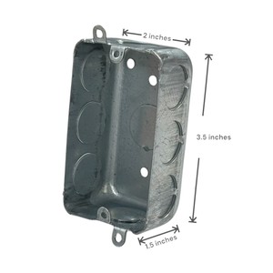 Boîte de jonction rectangulaire en acier galvanisé haute sécurité à un seul compartiment, indice de protection IP66, sept/neuf sorties, épaisseur de 1,0 à 2,0 mm - Product Image 1