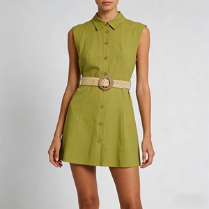 slim fit dress slacks Rhett Olive Short Dress main image 1