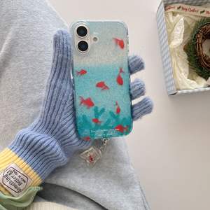 การออกแบบ KOI สี<span class=keywords><strong>ฟ</strong></span>้าไล่ระดับสีแบบพรีเมี่ยมสำหรับ Apple iPhone 16 15 PRO MAX 14เคสโทรศัพท์ TPU กลิตเตอร์แรงบันดาลใจในรูปแบบ XR - Product Image 4