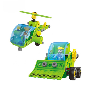 Assemblando i puzzle giocattolo per <span class=keywords><strong>bambini</strong></span> camion di costruzione della città 4 in1 veicoli diecast smontano i giocattoli per camion - Product Image 4
