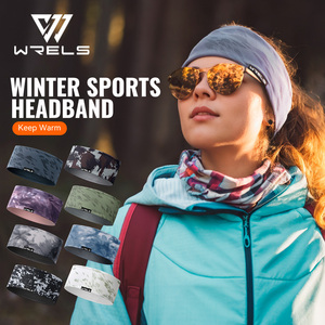 عصابة رأس ماصة للعرق من WRELS للاستخدام الخارجي، دافئة للشتاء، مع واقي للأذنين ضد الرياح والبرد، عصابة رأس أنيقة للجري - Product Image 1