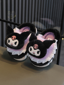 2025 Sonbahar/Kış Yeni Çocuk Modası Peluş Terlikler, Sevimli Tüylü İç Mekan Ev Terlikleri, Küçük Kızlar İçin Sıcak Yatak Odası Terlikleri - Product Image 6