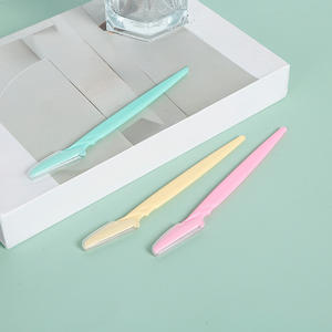 Juego de 3 Recortadores de Cejas de Acero Inoxidable, Maquinilla de Cejas para Principiantes con Mango para Uso Personal, Labios, Ojos y Rostro - Product Image 2