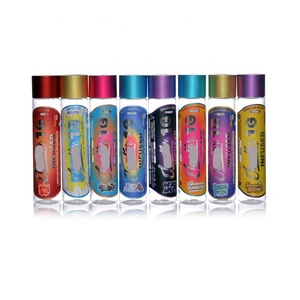 King Size new pre rolled cones aluminium cap plastic tube pre roll rolling paper jont wrap for joint cigar packing jeeter