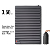 Matelas de camping gonflable portable en PVC, imperméable, avec pompe intégrée, pour le voyage et la randonnée