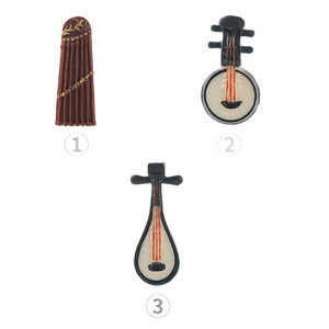 Figurines d'instruments de musique chinois traditionnels en résine, Pipa Guqin miniature, artisanat, décoration de la maison, sculpture artistique - Product Image 5