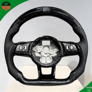 Volante Personalizado de Fibra de Carbono Forjado Azul para Golf Mk7, Golf7 GTI, Jetta GLI, Polo, Scirocco, <span class=keywords><strong>Arteon</strong></span>, Passat Variant, Tiguan, Touran - Product Image 5