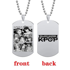 Anime Movie Kpop Demon Hunters Collier Saja Boys Rumi Mira Zoey Pendentif Halloween Mode Homme Femme Cosplay Accessoire Cadeaux - Product Image 4