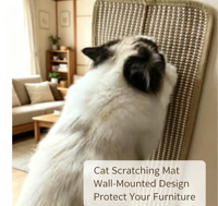 Grand tapis à gratter mural de luxe en sisal pour chat, résistant aux rayures et à l'usure, protection de canapé anti-chute, pour affûter les griffes de chaton