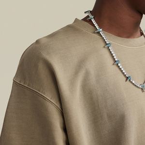 Camiseta de Hombre al por Mayor con Logotipo Personalizado, Borde Crudo, Color Sólido, con Tela de Algodón de Alta Calidad, Cuello Redondo, Manga Corta, Ecológica - Product Image 6