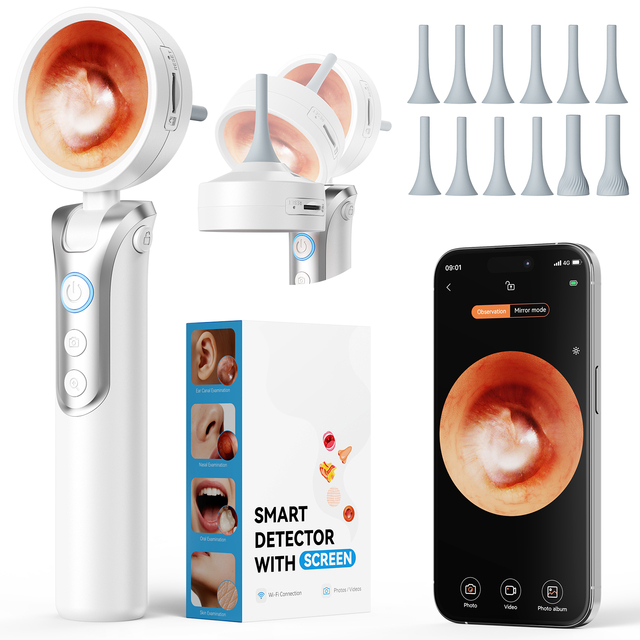 OEM ODM New Launched Multi-functional 1.8 Inch Screen 90 Degree Rotation Head Ear Camera