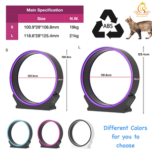 EUR ลู่วิ่งสำหรับสัตว์เลี้ยงขนาดเล็กแบบโต้ตอบ, ลู่วิ่งสำหรับสุนัขแมวออกกำลังกายกันซึมเศร้า - Product Image 4