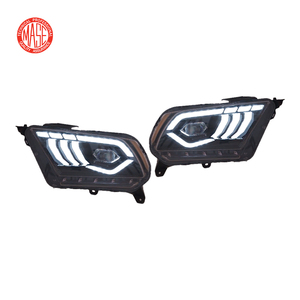 CZJF ACC Module phare à lentille LED pour Ford <span class=keywords><strong>Mustang</strong></span> 2010 2011 2012 2013 <span class=keywords><strong>2014</strong></span> lampe frontale DRL essuyant le clignotant - Product Image 2