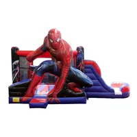 Desain Baru Spiderman Bouncing Castle Bouncer Tiup Bouncer Jumping Castle Rumah Bounce Spiderman