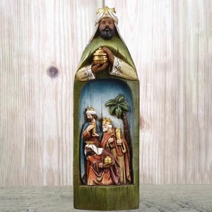 Estatua religiosa <span class=keywords><strong>de</strong></span> Madonna, Ángel, tres hombres sabios, Pascua, Jesús nacido, juego <span class=keywords><strong>de</strong></span> pesebre, accesorios artesanales <span class=keywords><strong>de</strong></span> resina, <span class=keywords><strong>regalos</strong></span> <span class=keywords><strong>de</strong></span> Pascua - Product Image 1
