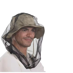 Sombrero de malla con red para insectos y ala ancha para senderismo y camping al aire libre, protección para todas las estaciones. - Product Image 1