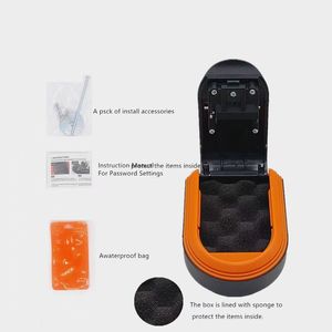 ポータブル強力磁気コンビネーションロックキーセーフ - オールプラスチック＆マグネットボックス 12.6x9.1x4.1CM 屋内/屋外安全保管用 - Product Image 4