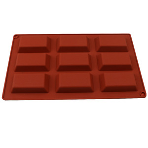 Silicone Cake Mold 9 Cavity Rectangle Oven Safe For Baking French Pastry Home Use - Product Image 2