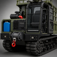 Camion benne sur chenilles robuste de 18 tonnes avec moteur diesel Yuchai, transporteur tout-terrain pour l'exploitation minière et la construction