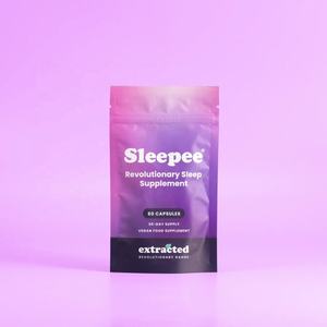 Sachet Doypack Personnalisé en Papier Kraft pour Compléments Alimentaires Végétaliens, avec Fermeture Zip, Fabricant OEM - Product Image 1