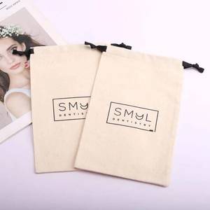 Sac à poussière en coton personnalisé avec cordon de serrage pour l'emballage de bijoux, pochette de rangement super douce pour montres et lunettes de soleil - Product Image 3