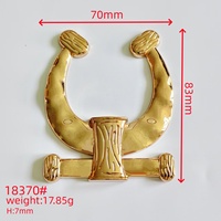 Broche Tri-Glide Personnalisée avec Logo pour Boucle, Alliage de Zinc Durable pour Sacs, Chaussures, Vêtements - Accessoire Imprimé de Style Occidental