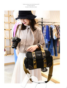 도매 맞춤 남녀 슬링 캔버스 카메라 가방 전문 디지털 비디오 DSLR 카메라 케이스 가방 사진 촬영용 - Product Image 6