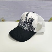 Casquette de camionneur en coton respirante et confortable, vente en gros directe d'usine, logo personnalisable, broderie 3D pour hommes et femmes