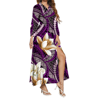 Prix de gros usine – Tissu en polyester imprimé floral confortable style polynésien pour jupes féminines, vendu au mètre