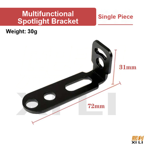 Support d'extension de projecteur en forme de L pour trottinette électrique, support de montage pour lumière LED, connecteur d'installation stable - Product Image 2
