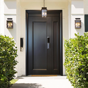 Puerta de entrada de estilo francés, puerta de madre e hijo de aluminio fundido, puerta de entrada de Villa, puerta de entrada de gran altura, puerta antirrobo - Product Image 4