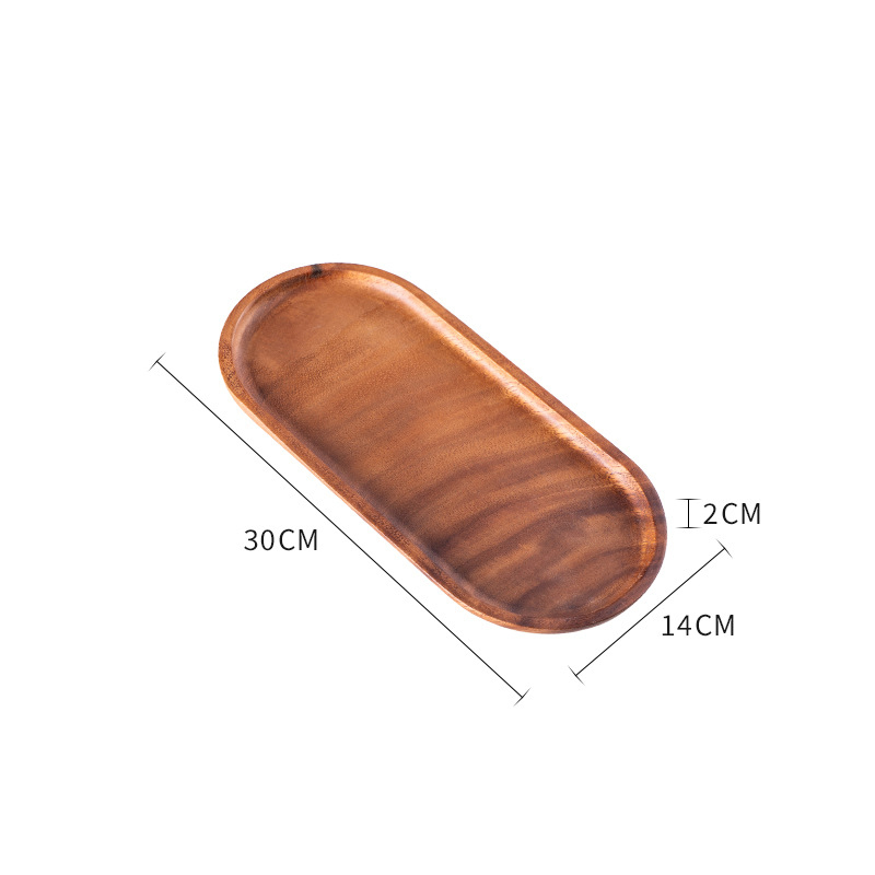 Assiette ovale 30*14*2cm -- marron