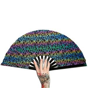 Custom Alphabet Kung Fu <b>Fan</b> <b>Large</b> Size Sound <b>Fan</b> Customizable Printing LOGO Pattern Text Durable and Lightweight - Product Image 4