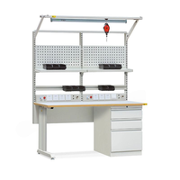 Table de maintenance de la chaîne de montage de l'armoire à outils Heavy-Duty Fitter avec lampe