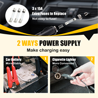 Cric électrique portable pour voiture, simple, à double alimentation, 2 tonnes, 12V, acier, 100W, avec prise allume-cigare/batterie de voiture