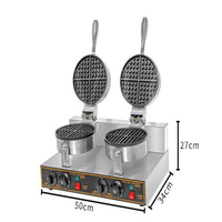 Gaufrier Électrique Commercial 220V Haute Productivité, Machine à Gaufres Belges Automatique pour Restaurant et Boulangerie