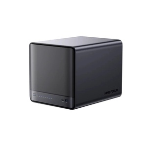 MINISFORUM N5 Pro NAS Mini PC Ry-zen AI 9 PRO 370 5 baies HDD + 3 baies SSD DDR5 ECC OCuLink 2xUSB4 10G+5G 2xLANs Serveur domestique - Product Image 1