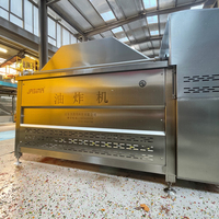 Freidora de descarga automática Separación de aceite y agua Freidora de patatas fritas Equipo de fritura barato